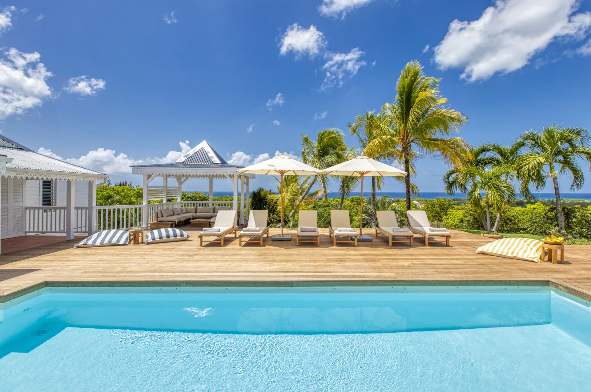 A louer villa 4 chambre Terres Basses Saint Martin_ Piscine - 3
